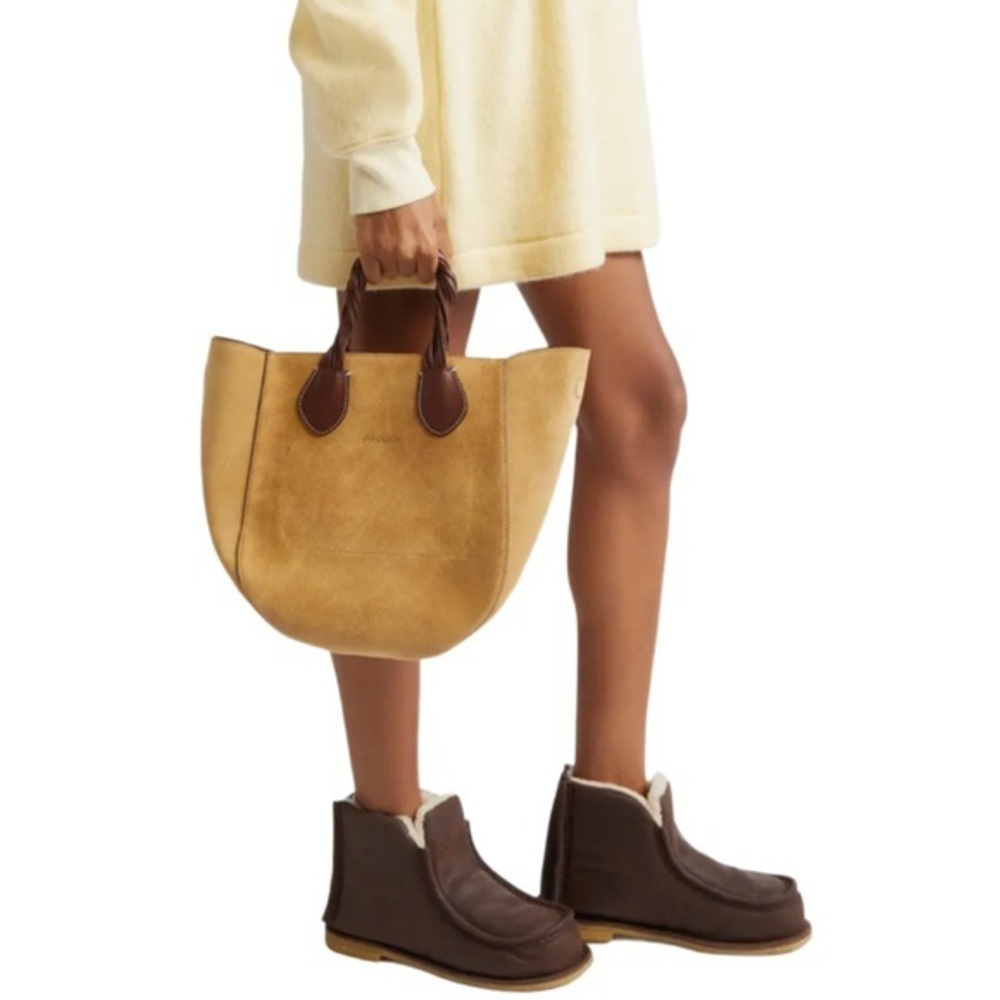 JW Anderson Small Punch Suede Tote